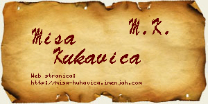 Miša Kukavica vizit kartica